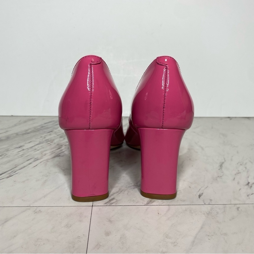 New! Marc Fisher Zala Pink Patent Leather Pointy Toe Pump 5M - Picture 3 of 14